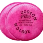 2 Filtros Filtro 2091 3m P3 P100 Para Partículas Promoção Rosa-chiclete