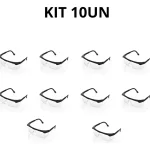 Kit 10un Óculos Vvision 100 Incolor Anti-risco Ca 99999