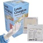 Luva Cirurgica (Estéril) com pó descarpack - Kit 50 pares