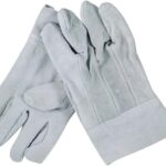 Luva de Raspa em Couro Punho 7 Proteção Individual EPI Segurança do Trabalho Soldador Construção Civil Indústria