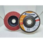 DISCO FLAP 115X22,2 MM GRAO 40-60-80 CERAMICO BERWANGER PRO - LARANJA , display c/ 10 pçs