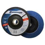 DISCO FLAP 115X22,2 MM GRAO 40,60,80,120 - ZIRCONIO BERWANGER - AZUL - display c/ 100 pçs