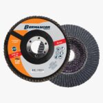 DISCO FLAP 115X22,2 MM GRAO 40,60,80,120- ZIRCONIO BERWANGER PRO - LARANJA display c/ 50 peças