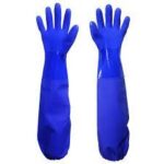 LUVA PVC 66 CM 30+36 AZUL SUPER SAFETY CA 36581 (X1058) display c/ 10 pares