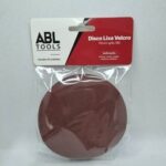 LIXA HOOKIT DISCO 125MM GRAO 220 VELCRO (ABL-4754) VERMELHA - X1666, display c/ 10 pçs