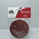 LIXA HOOKIT DISCO 115MM GRAO 80 C8 FUROS VELCRO (ABL-4722) VERMELHA - x1273 - display c/10pçs