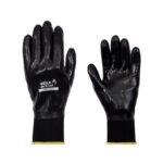 LUVA NITRILON NITRO BLACK NITRIL FULL PRETA TOTAL (tamanhos 7/8/9/10)CA 25280- VOLK display c / 12 pares