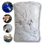 PANO LIMPEZA RETALHO TECIDO SEM COSTURA - BRANCO TAM FOLHA A4 100% ALGODAO X 2811 , EMB C/ 20KG